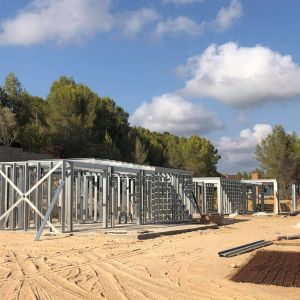 trabajos realizados en la construcción de las casas