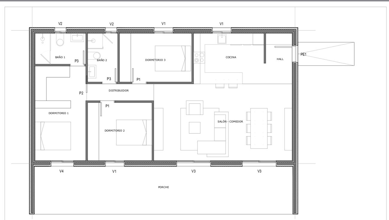 plano casa zaragoza/valencia